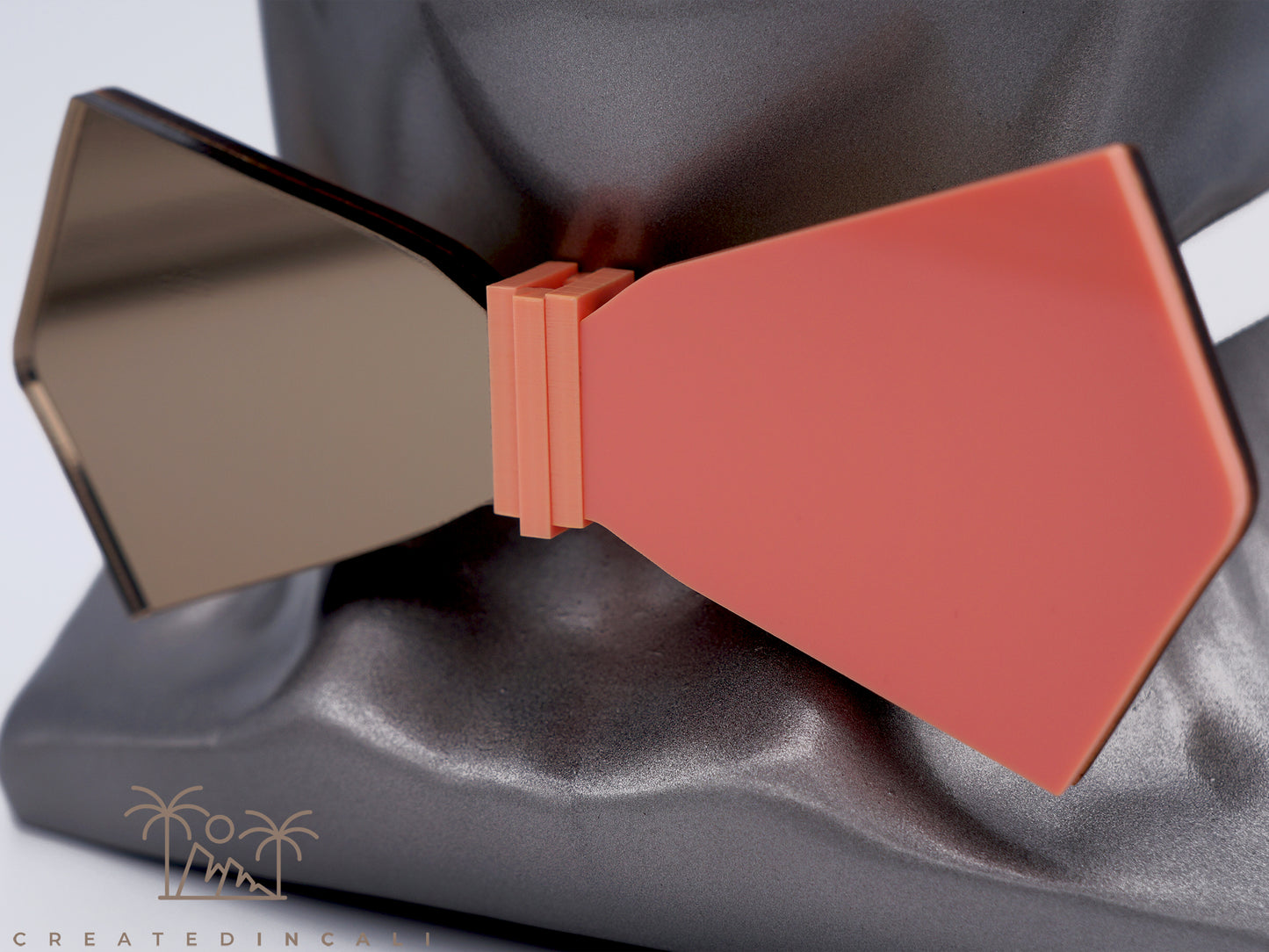 Coral & Bronze Side Mirror | Modern