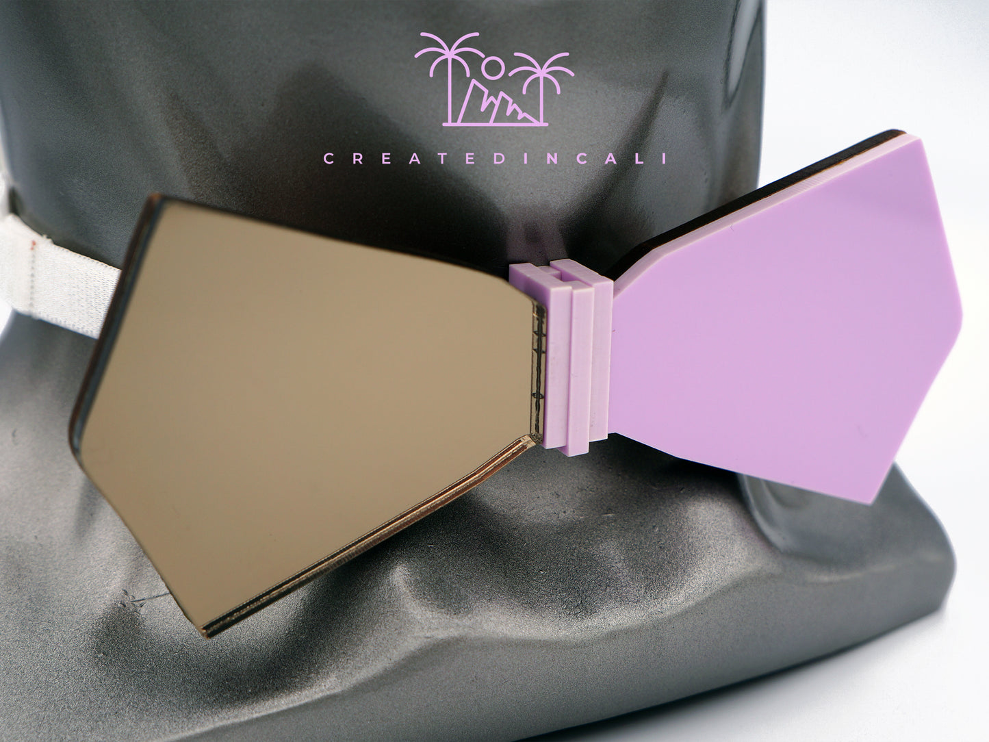Lavender & Bronze Side Mirror | Modern