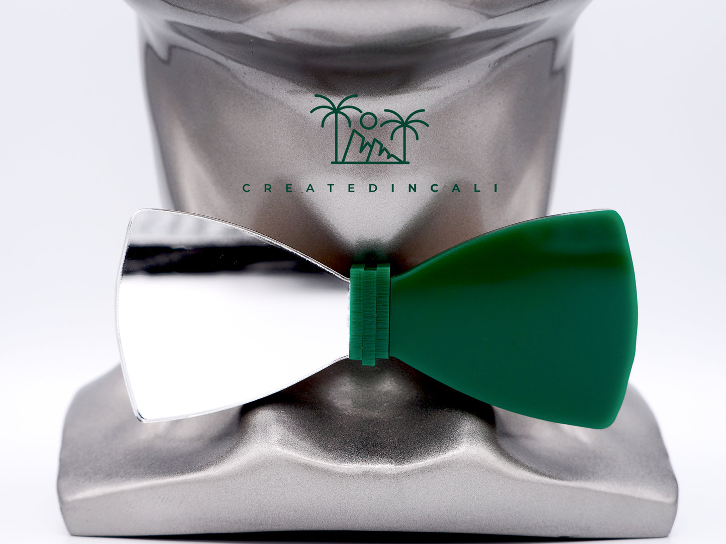 Green & Silver Side Mirror | Classic