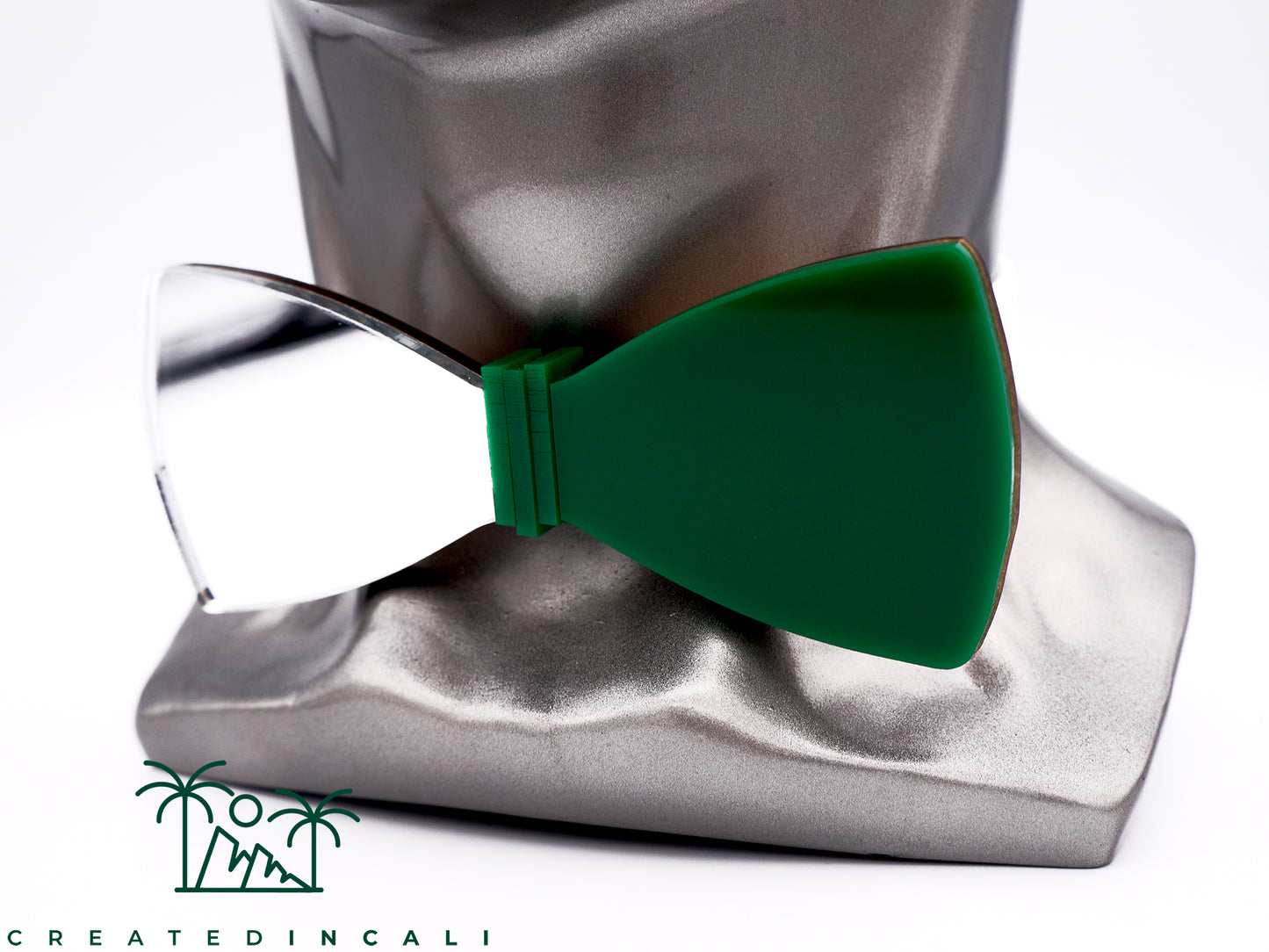 Green & Silver Side Mirror | Classic