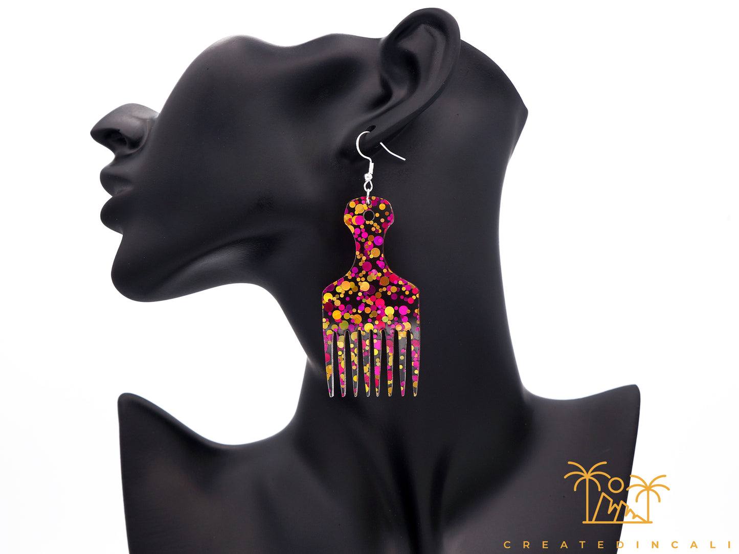 Natty | Pink & Yellow Glitz