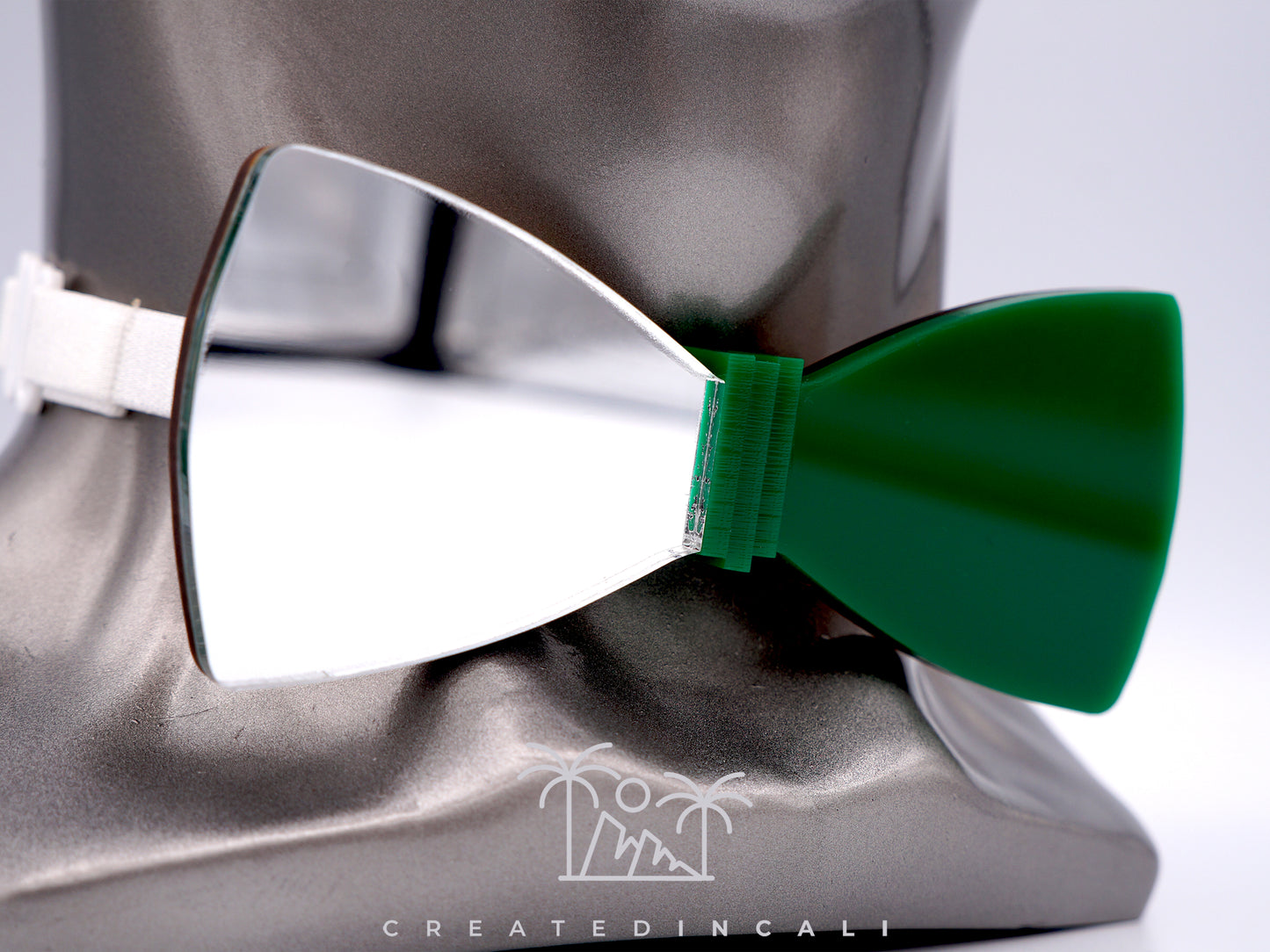 Green & Silver Side Mirror | Classic