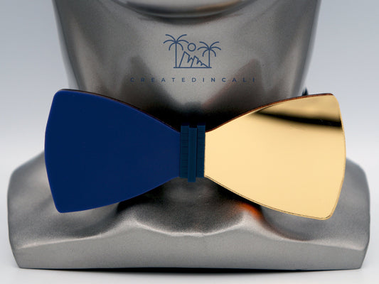 Navy & Gold Side Mirror | Classic